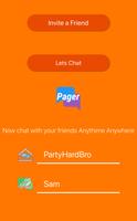 Pager Chat App syot layar 1