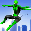 Green Superhero Rope Man Fight APK