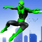 Green Superhero Rope Man Fight icon