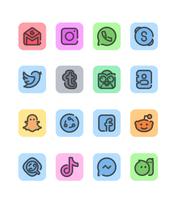 Material You Square Icon Pack الملصق