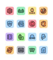 Material You Square Icon Pack تصوير الشاشة 2