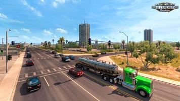 پوستر US Heavy Modern Truck Driving