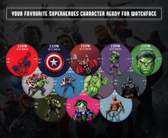 Superheroes Watchfaces for Android Wear OS Screenshot 1