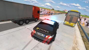 Police Car Driving Traffic capture d'écran 1