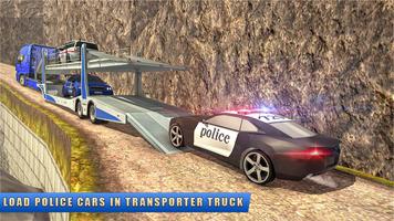 US Police Offroad Car Transporter Truck Driver screenshot 2