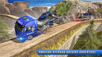 US Police Offroad Car Transporter Truck Driver screenshot 3