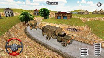 Offroad Army Cargo Truck Hill Drive 스크린샷 2