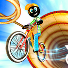 Stickman Bicycle Stunt Tracks आइकन