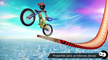 Stickman Bicycle Stunt Tracks Poster