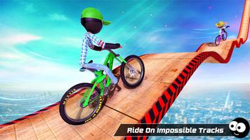 Trek Stunt Sepeda Stickman screenshot 1