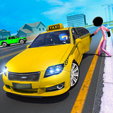 Stickman Taxi Driver Car - Jeux de conduite de voi icône