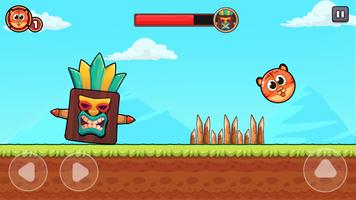 Red Jumping Roller Bounce Ball Screenshot 2