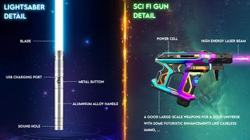 Lightsaber Laser Gun Sounds imagem de tela 3
