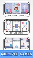 Toilet Rush: Pull the Pin Game capture d'écran 2