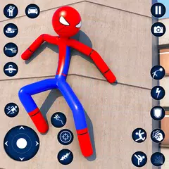 Stickman Rope Hero-Spider Game APK Herunterladen