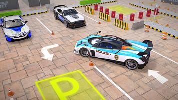 Police Car Parking Car Games ポスター