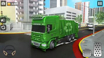 City Trash Truck Simulator: Dump Truck Games পোস্টার