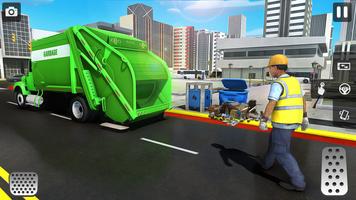 City Trash Truck Simulator: Dump Truck Games اسکرین شاٹ 1