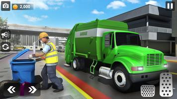 City Trash Truck Simulator: Dump Truck Games ảnh chụp màn hình 3