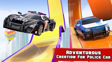 Car Stunt Games: Cop Car Games syot layar 2