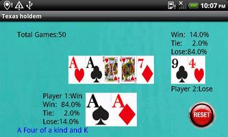 Texas Holdem calculator screenshot 2