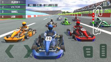 Go Kart Go Racing Car Game Affiche