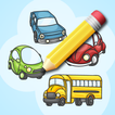 Draw Puzzle Vehicles for Kids アイコン