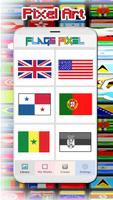 Flag Color By Number-Coloring PixelArt Affiche