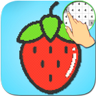 Fruit Color By Number-Coloring PixelArt icône