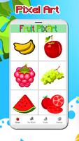 Fruit Color By Number-Coloring PixelArt Affiche