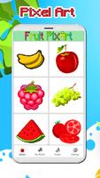 Fruit Color By Number-Coloring PixelArt poster