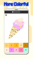 Ice Cream Coloring book By Number. Pixelart capture d'écran 3