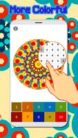 Mandala Pixel Art. Coloring by number. capture d'écran 3