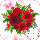 APK Flower Colored by number pixel