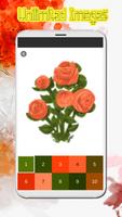 Flower Colored by number pixel screenshot 1