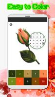 Piksel angka Mewarnai Bunga capture d'écran 2