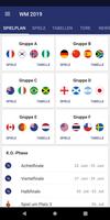 Frauen WM Spielplan & Ergebnisse 2019 Plakat