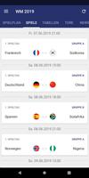 Frauen WM Spielplan & Ergebnisse 2019 Screenshot 1