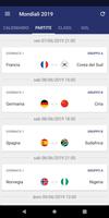 2 Schermata App Mondiali Femminili 2019 Risultati