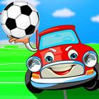 hyper Eilen Ball : Karikatur Auto Fußball Zeichen