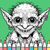 APK Spooky Goblin Coloring Book