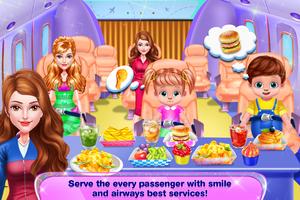 Airplane Hostess Girls Games تصوير الشاشة 2