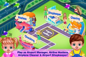 Airplane Hostess Girls Games تصوير الشاشة 3