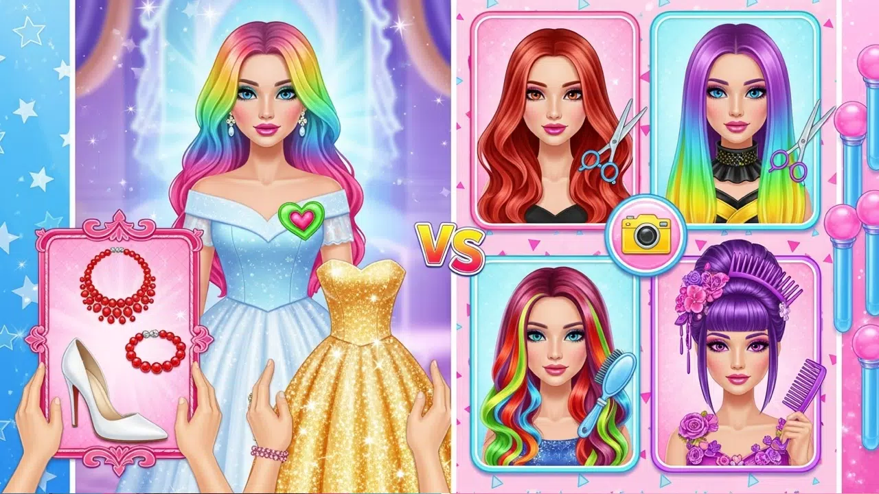 时尚辫子发型沙龙-女孩游戏