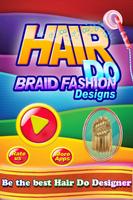 Cheveux Braid Fashion Designs - Salon de coiffure Affiche