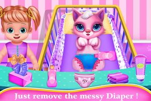 Chic Baby Kitty Daycare Games Ekran Görüntüsü 2