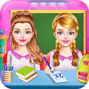 Twins Sisters Girls School Day APK