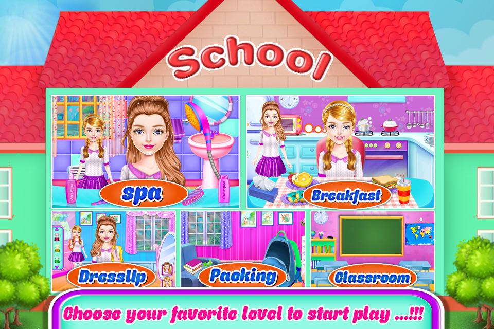 Twins Sisters Girls School First Day At Classroom For Android Apk Download - my first day of roblox school with my sister