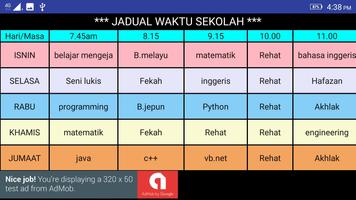 Jadual Sekolah ภาพหน้าจอ 1