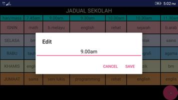 برنامه‌نما Jadual Sekolah عکس از صفحه